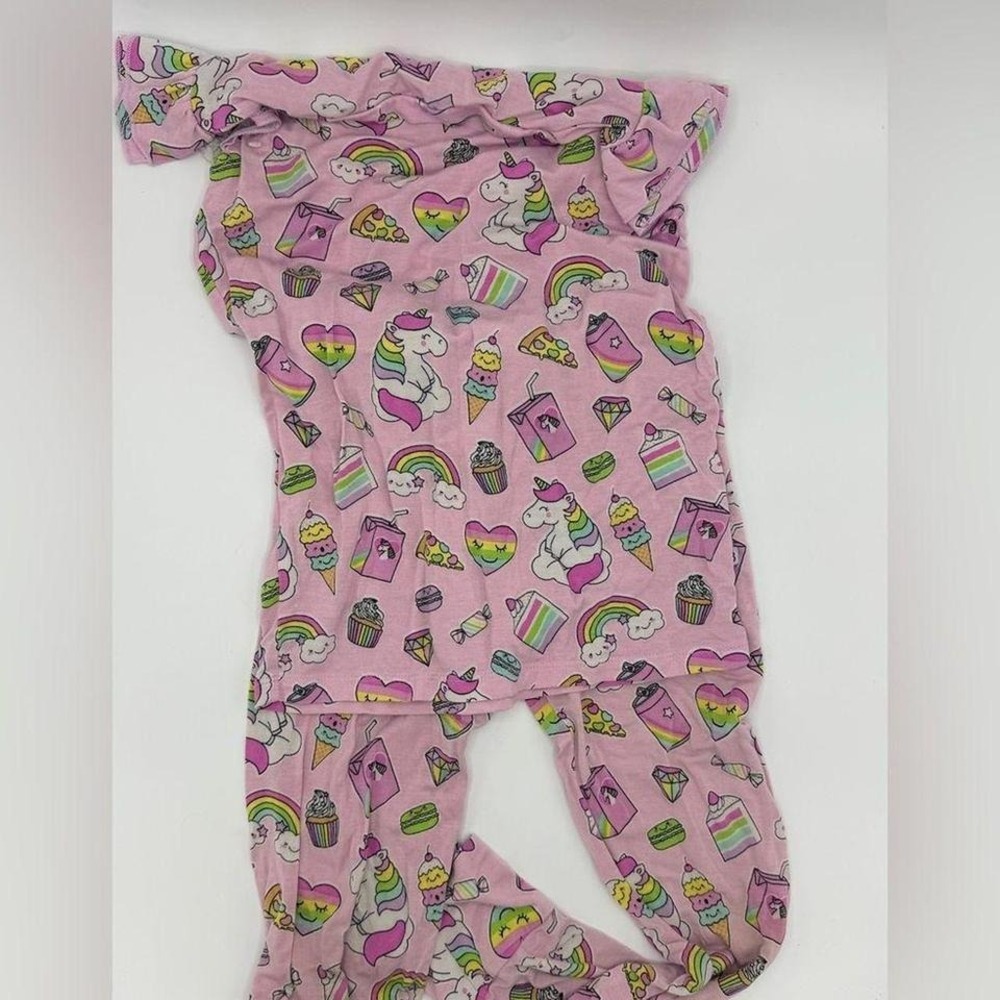 Bums & Roses Unicorn Foodie Two Piece Pj set